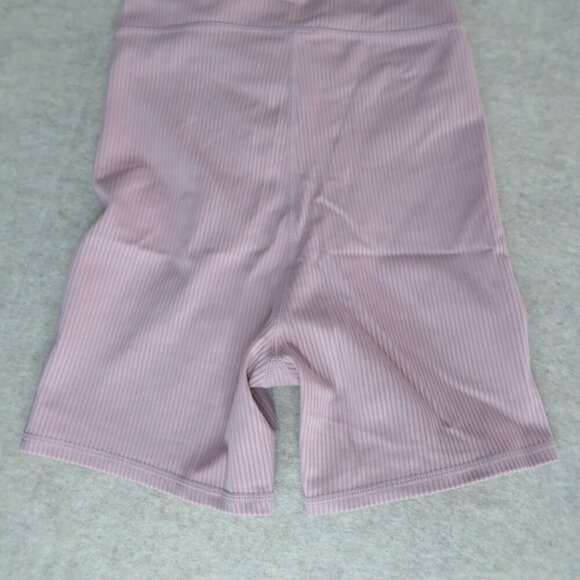 NWOT For Love & Lemons Chloe Biker Shorts Pink Ribbed Waist Strap Women's XS - Picture 9 of 12